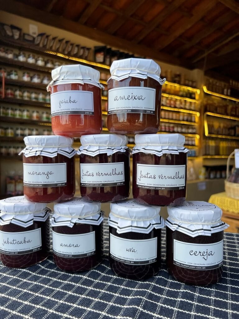 Geleia de Frutas Adoçada com Açucar Demerara
